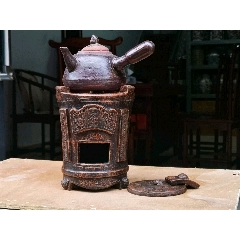 粗陶小火炉旧炭炉红泥茶炉橄榄碳炉煮茶炉茶道功夫陶瓷茶具茶字炉茶字小火炉(se71469945)_7788收藏__收藏热线