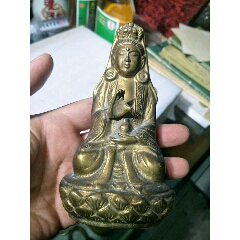 铜观音像，纯铜合莫(se71471496)_7788收藏__收藏热线