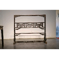 清代，榆木双层衣架。做工精致，难得少有(se71473869)_7788收藏__收藏热线