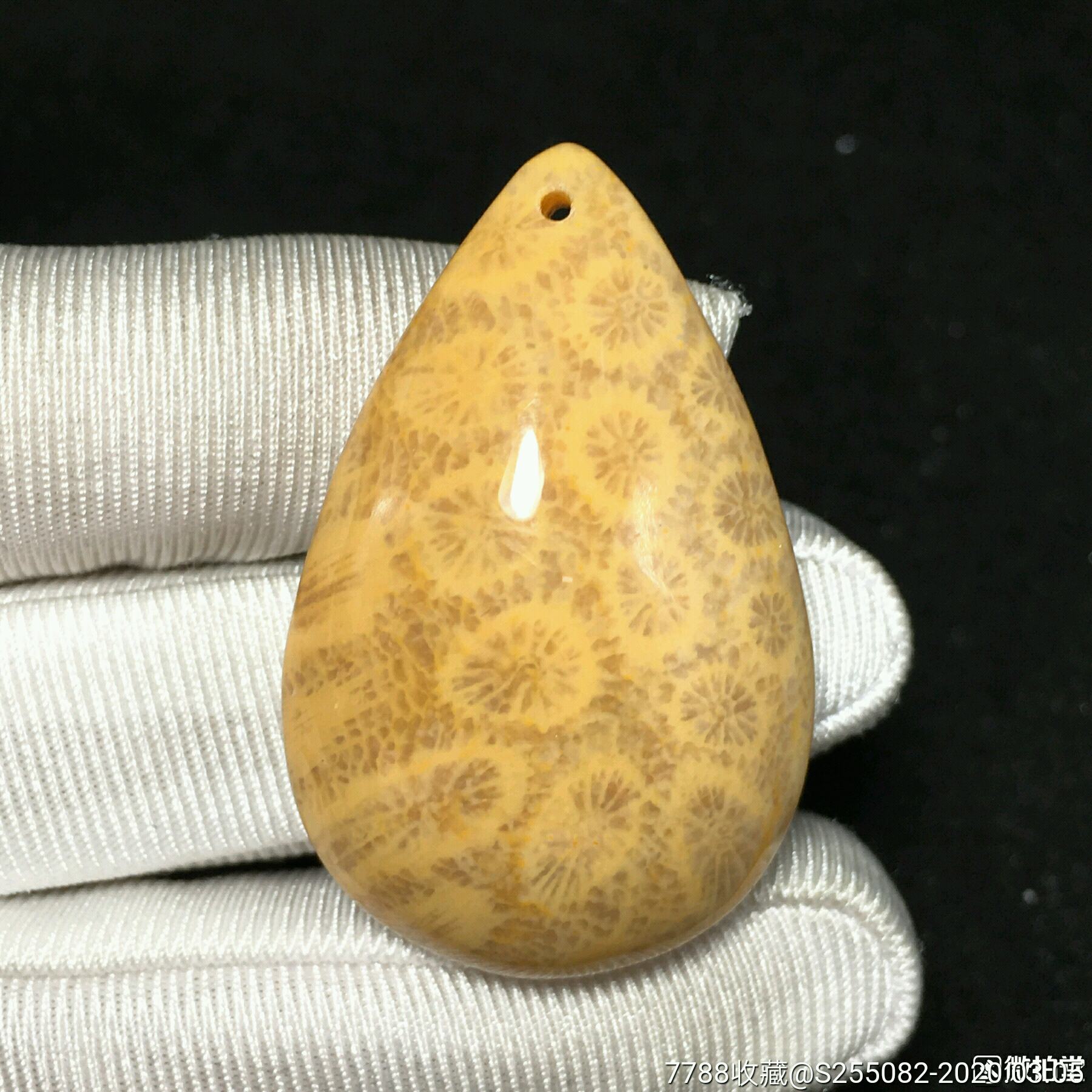 天然珊瑚石水滴挂件_价格298元【未浄草堂】_第1张_7788商城__七七八