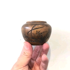 黄杨木纯手工雕刻小水盂(se71475709)_7788收藏__收藏热线