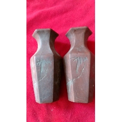 一对老紫砂花瓶(se71476521)_7788收藏__收藏热线