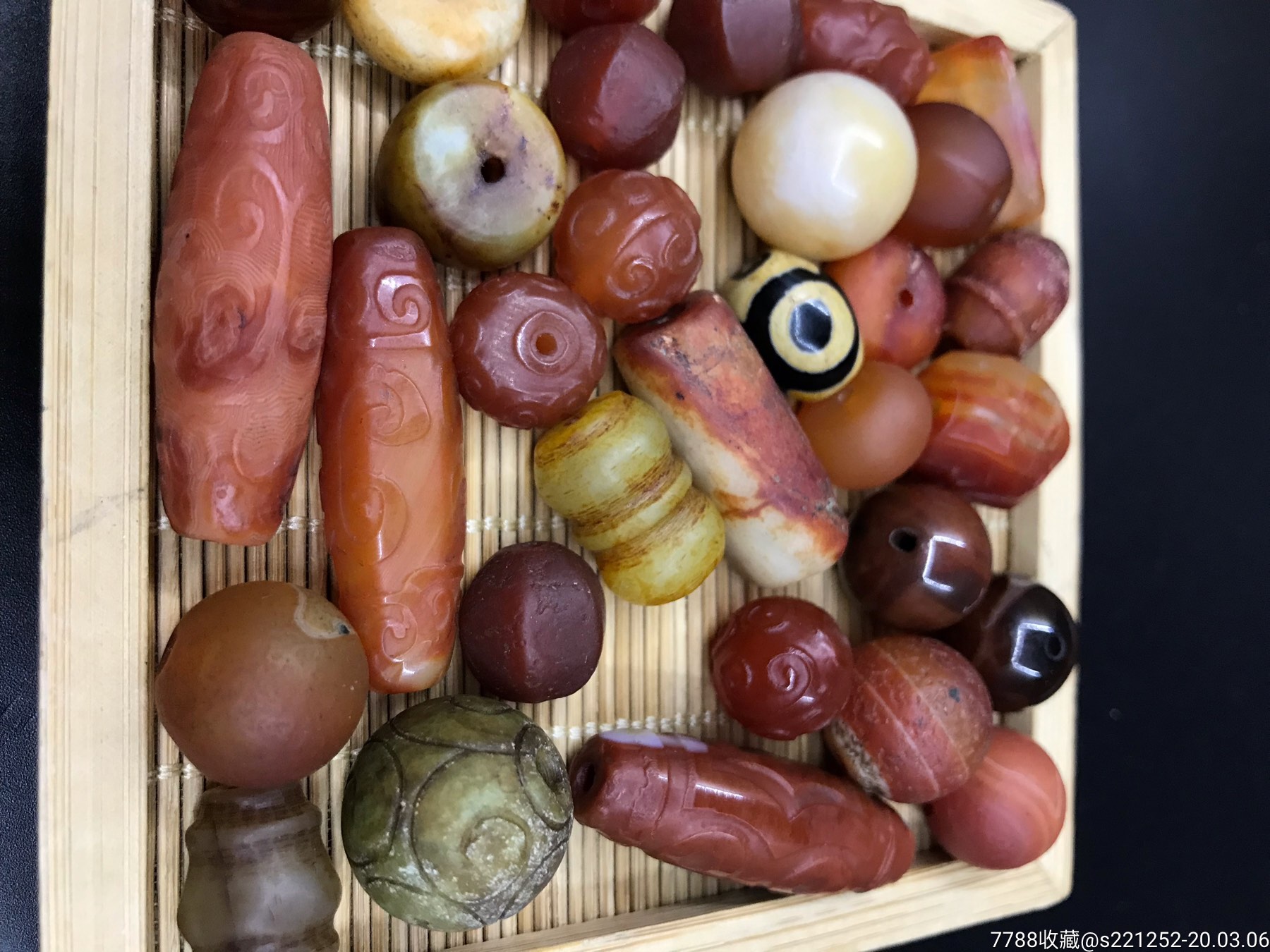 高古玉老珠子一把尺寸1420不等品相完好放漏特价5元一颗清仓大甩