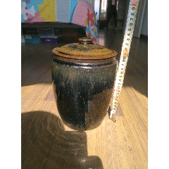 清末民国茶叶罐，窑变雨丝满天星。(se71481016)_7788收藏__收藏热线