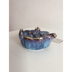 钧瓷窑变作品，呱呱发财水滴：砚滴。(se71482265)_7788收藏__收藏热线