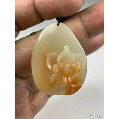 国石寿山石手工精雕俏色荷花出淤泥而不染吊坠毛衣坠(se71484274)_7788收藏__收藏热线