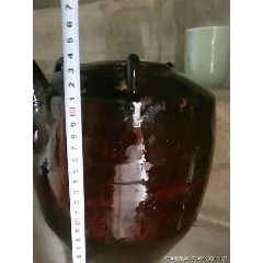 黑釉白陶黑刻花三耳牛鼻壶(se71484278)_7788收藏__收藏热线