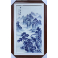 青花工笔山水瓷板画(se71487090)_7788收藏__收藏热线