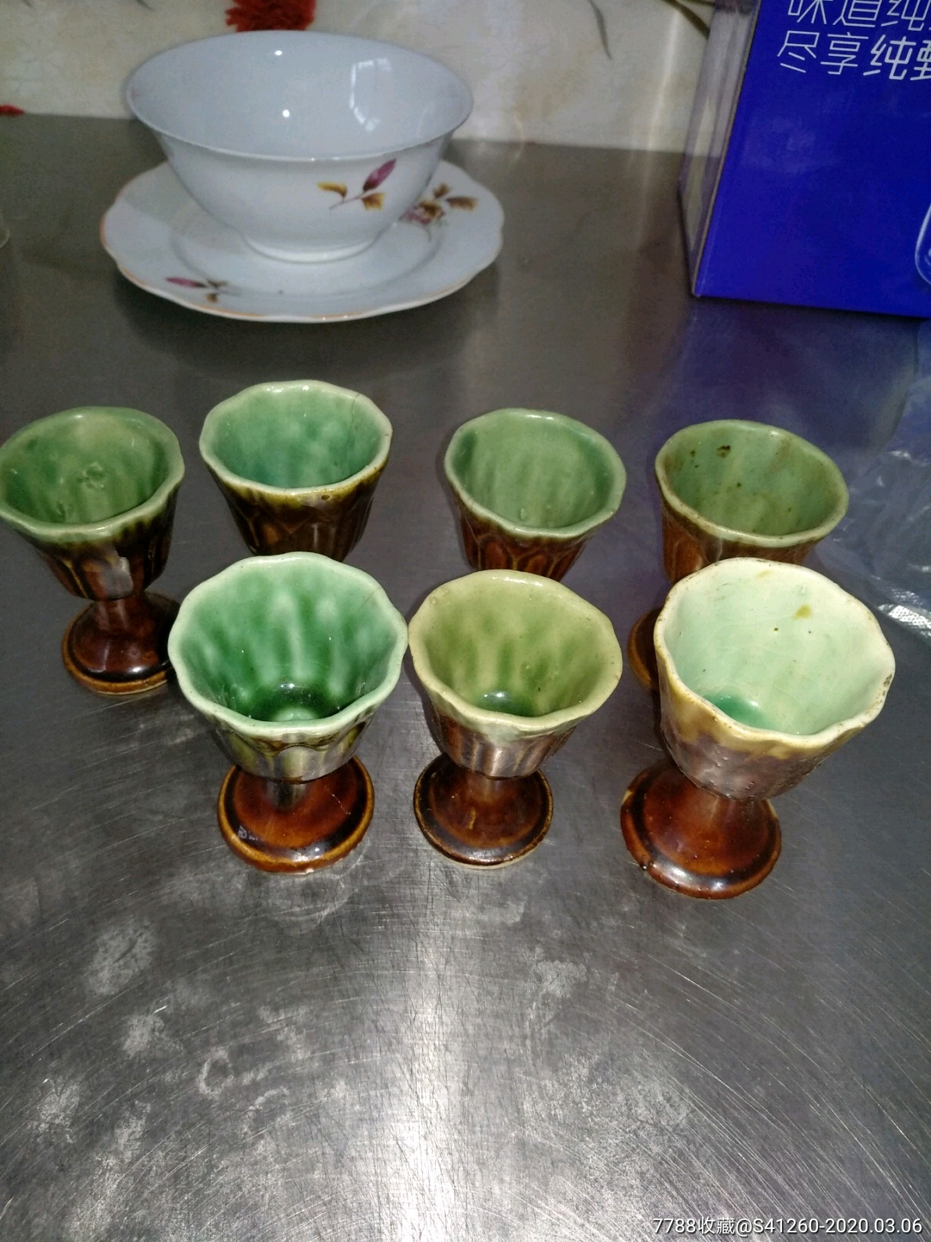 老物件酱釉窰变大号酒盅_价格66.0000元_第1张_7788收藏__收藏热线