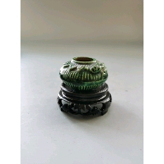 清末绿釉螭龙纹水盂(se71488810)_7788收藏__收藏热线