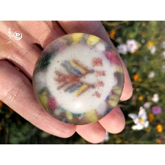 中华民国款五色双旗琉璃镇纸一个(se71490470)_7788收藏__收藏热线