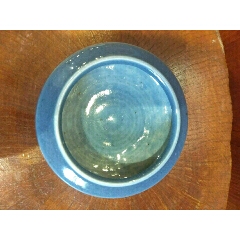 古玩瓷器明代荠蓝釉三足水洗(se71491177)_7788收藏__收藏热线