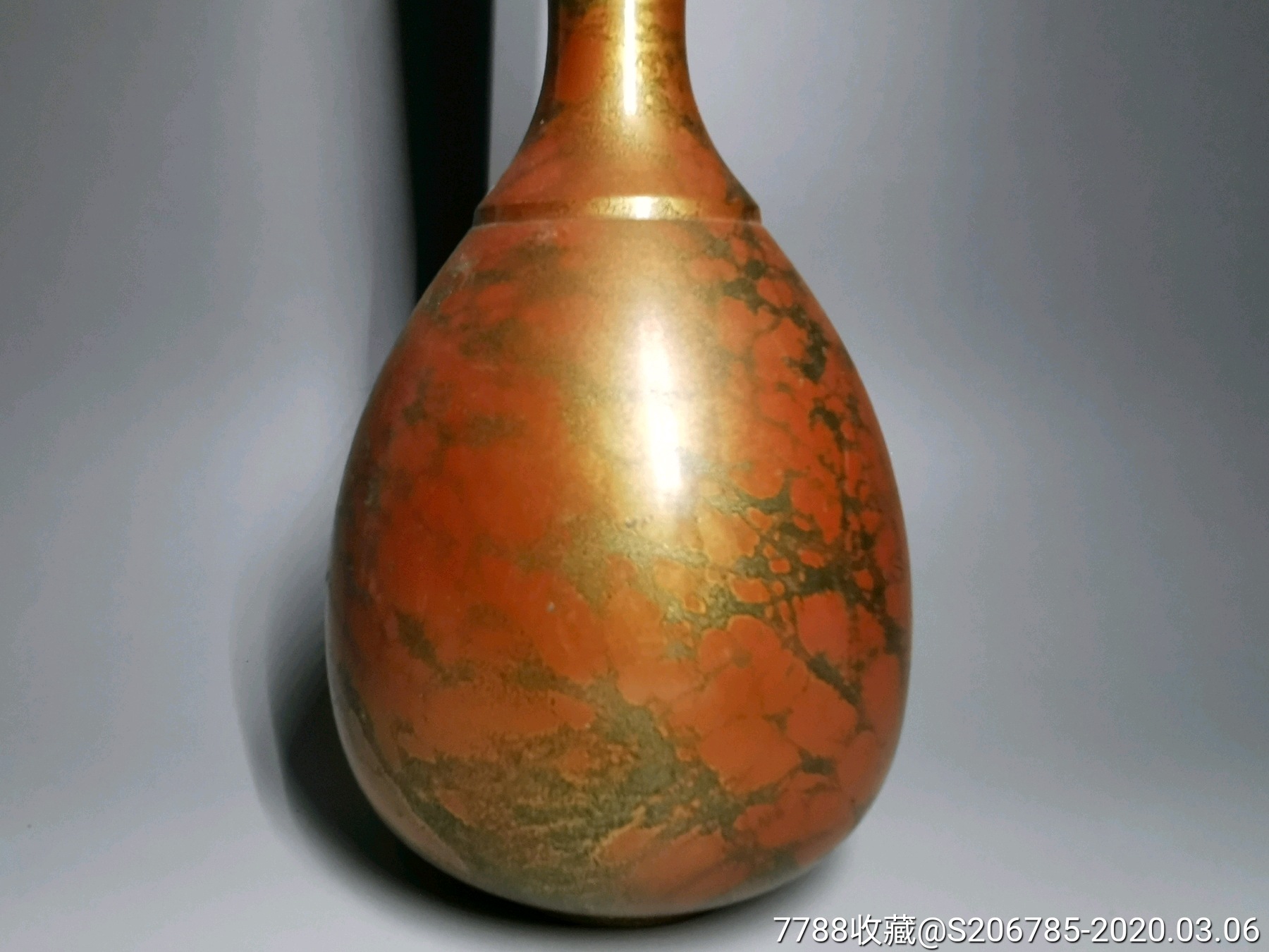日本回流铜花瓶高岗铜器铜工艺品