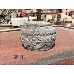 砖雕香炉，通体雕刻，全品，极具年代感，尺寸高11cm(se71491917)_7788收藏__收藏热线