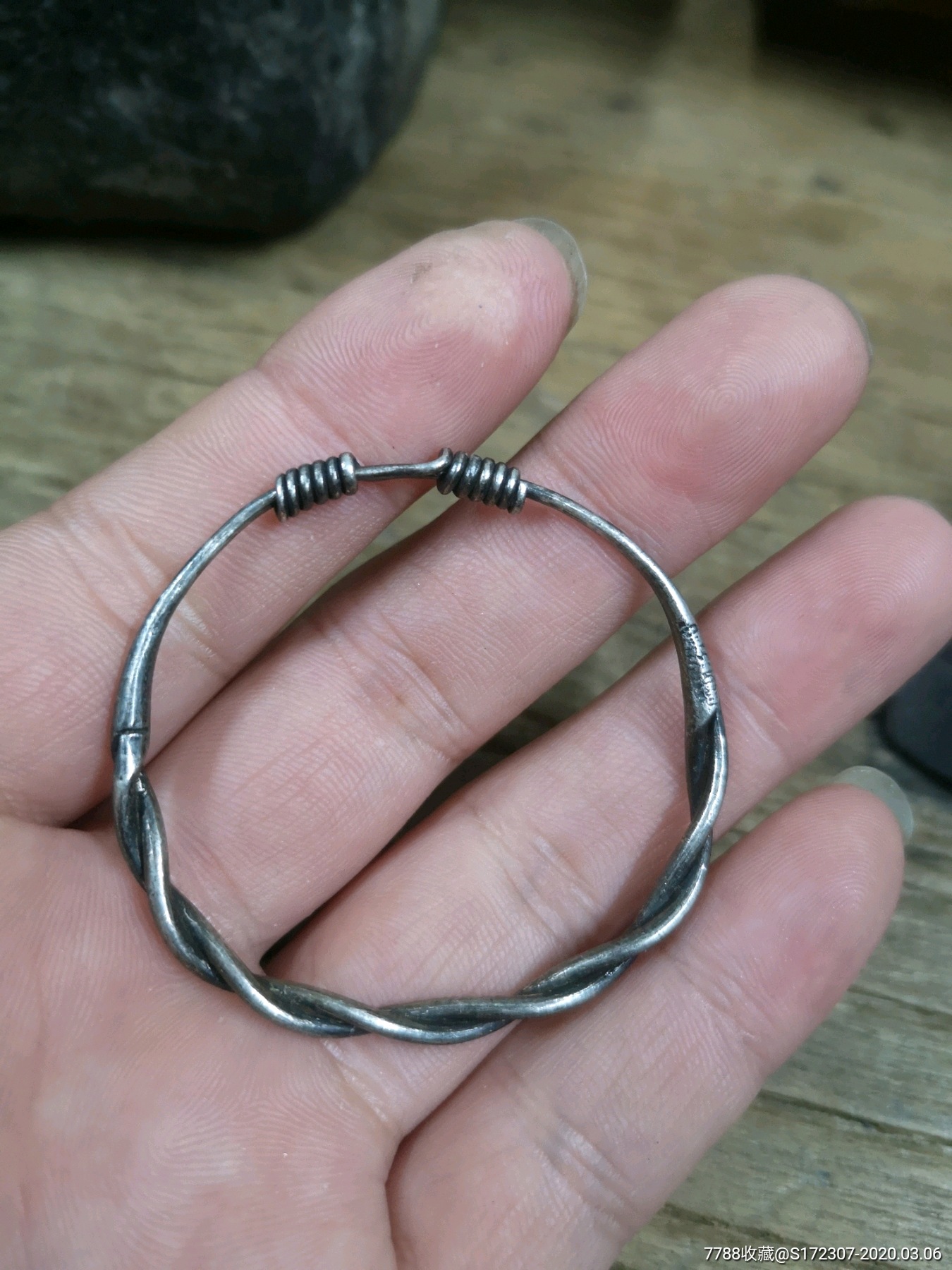 清末民国麻花手镯