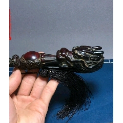 天然牛角龙头如意摆件(se71493712)_7788收藏__收藏热线