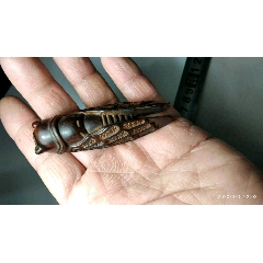 手工打制纯牛角质蝉把件一个(se71495025)_7788收藏__收藏热线