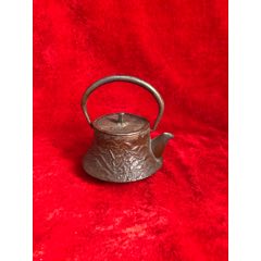 日本回流日本南部铁壶，…单人用，直径10厘米…壶壁乡村图案，购买以后可以正(se71495111)_7788收藏__收藏热线