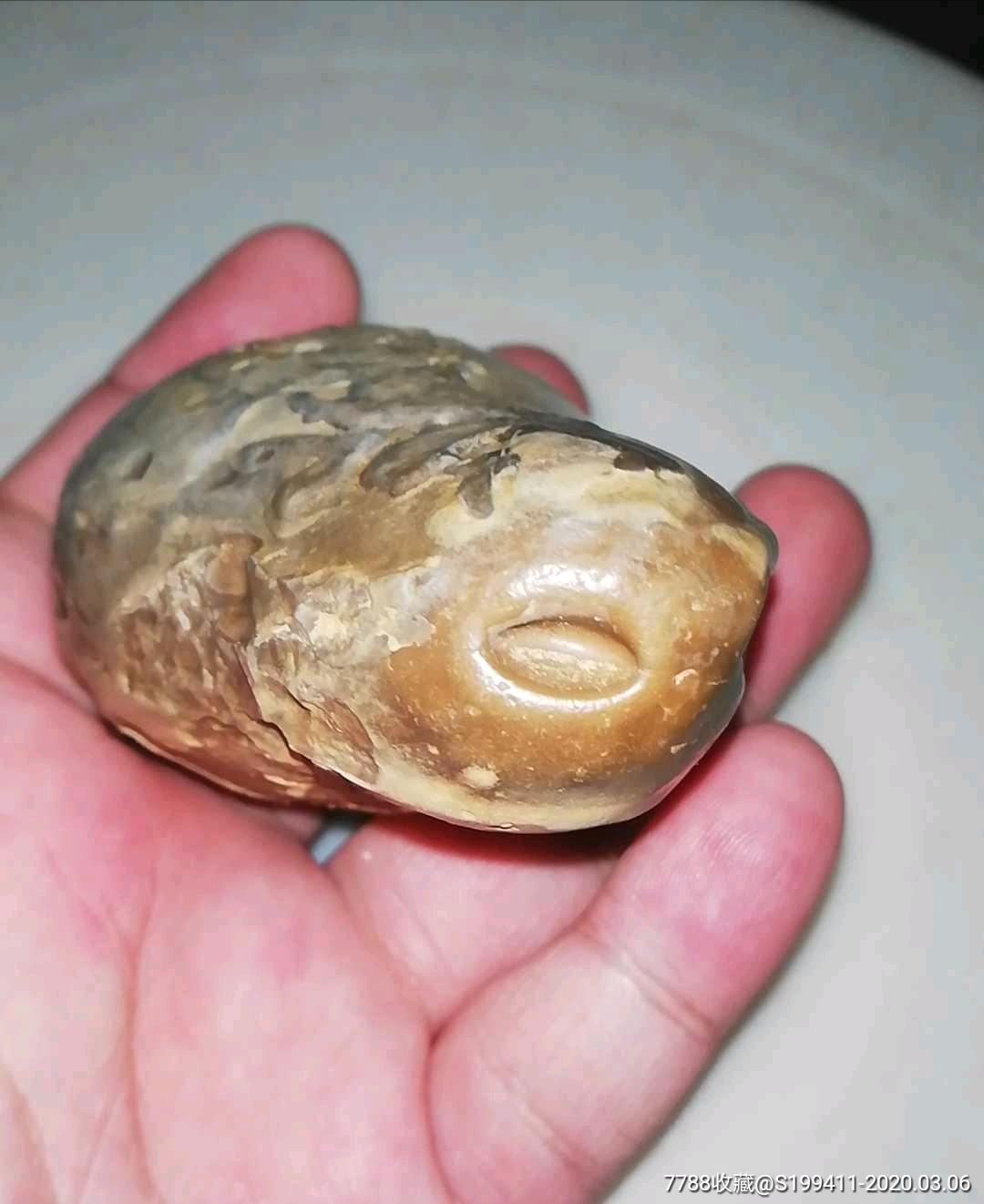 戈壁埃及沙漠蛋白蛋白玛瑙石象形牛鼻子牛气冲天桌面摆件把玩手把件