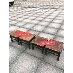 小凳4个一组，榆木。品好、稳定，小马蹄精致、优雅！(se71496342)_7788收藏__收藏热线