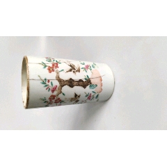 清代同治时期粉彩桃花春燕文房笔筒（(se71497476)_7788收藏__收藏热线