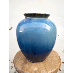 民国蓝釉罐一个(se71497898)_7788收藏__收藏热线