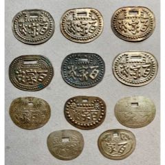 11个老银锁（铜镀银）百家保锁锁片(se71498355)_7788收藏__收藏热线