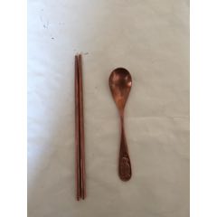 老紫铜勺子和一双筷子一组(se71498808)_7788收藏__收藏热线