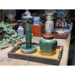 1704民国石湾窑大号油灯柱(se71499855)_7788收藏__收藏热线