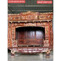 民国时期杉木千工床，桃源居865525665566322552365000(se71500140)_7788收藏__收藏热线