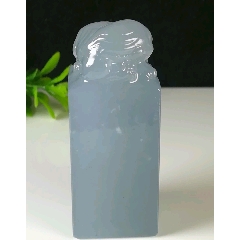 1356云南西峡蓝冻石（瑞兽钮章）(se71500654)_7788收藏__收藏热线