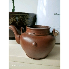 民国至建国初钦州陶提梁式茶壶无盖(se71500746)_7788收藏__收藏热线