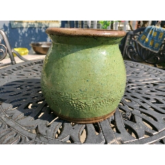 清代花篓刻花绿罐(se71501074)_7788收藏__收藏热线