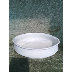 漂亮60年代白釉折沿水仙盆，23*16.5*6.5cm(se71502278)_7788收藏__收藏热线