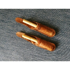 #全部#民国时期带皮套手章坯子一对、材质老赛璐璐（老塑料）(se71502376)_7788收藏__收藏热线