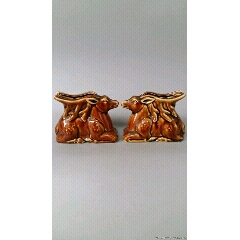 ｛武汉加油｝梅花鹿烟灰缸一对(se71502998)_7788收藏__收藏热线