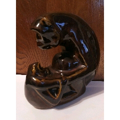 宜兴美陶《母子猴》王涛作品(se71503306)_7788收藏__收藏热线