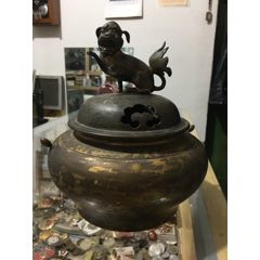 海外回流大个鎏金铜熏炉(se71505949)_7788收藏__收藏热线