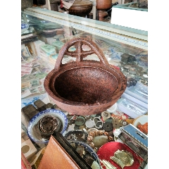 民国云南厚重铁油灯，极美品，重一斤(se71509778)_7788收藏__收藏热线