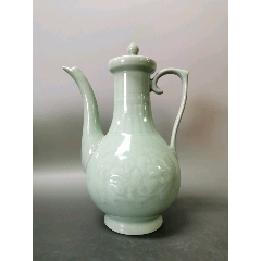 创汇期，龙泉青瓷，高二十个公分，暗莲花纹饰(se71510307)_7788收藏__收藏热线