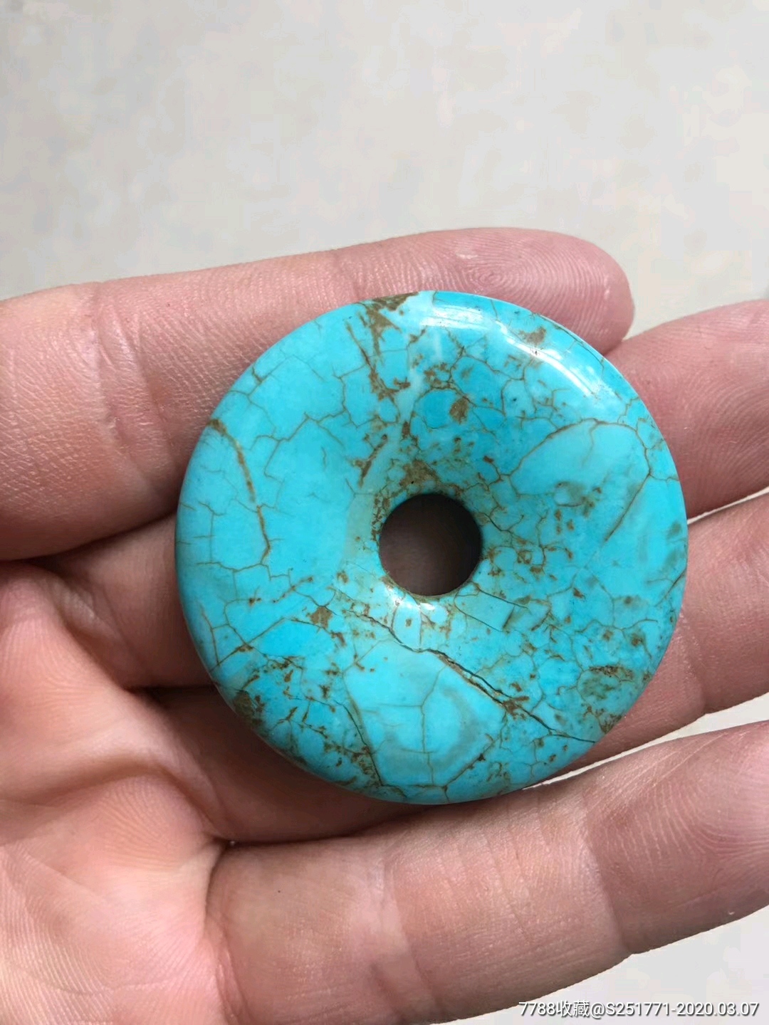 明代松石玉璧,.,绿松石_第1张_7788绿松石