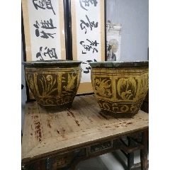 清代八角缸一对(se71512884)_7788收藏__收藏热线