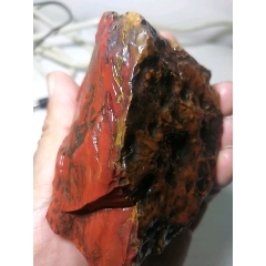 中345克，戈壁老皮沙漠漆红彩玉！(se71512872)_7788收藏__收藏热线