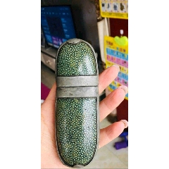 珍品真皮眼镜盒镶银(se71513061)_7788收藏__收藏热线