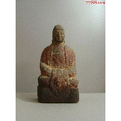 北齐漆彩石佛(se71513052)_7788收藏__收藏热线