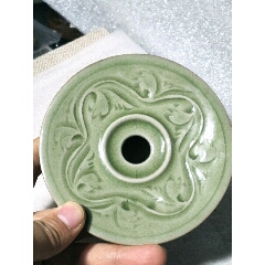 工艺品～暗刻花卉龙泉瓷盏(se71513142)_7788收藏__收藏热线