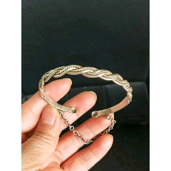 清代老银手镯一支，(se71513348)_7788收藏__收藏热线