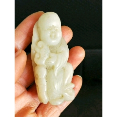 明代和田玉如意童子，(se71513959)_7788收藏__收藏热线
