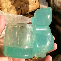 民国时期天蓝色琉璃小熊笔洗(se71514164)_7788收藏__收藏热线