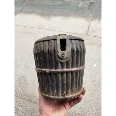 清代竹节纹木茶桶(se71514107)_7788收藏__收藏热线